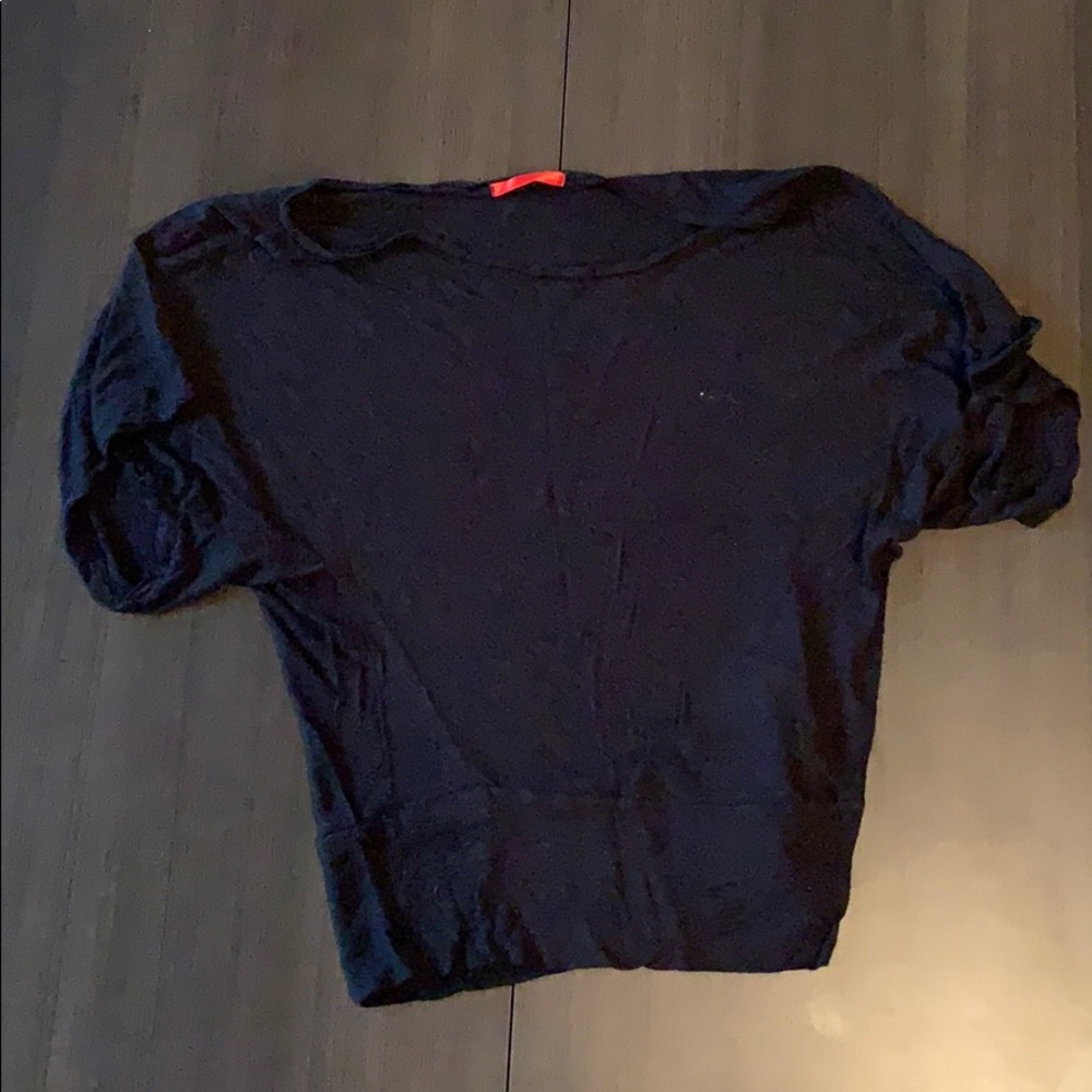 Black Sheer Top